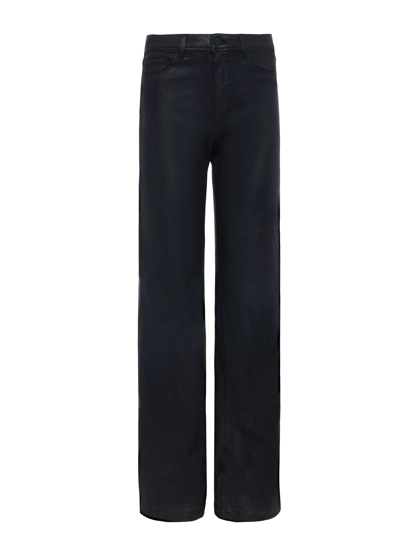 Clayton Coated Wide-Leg Jean