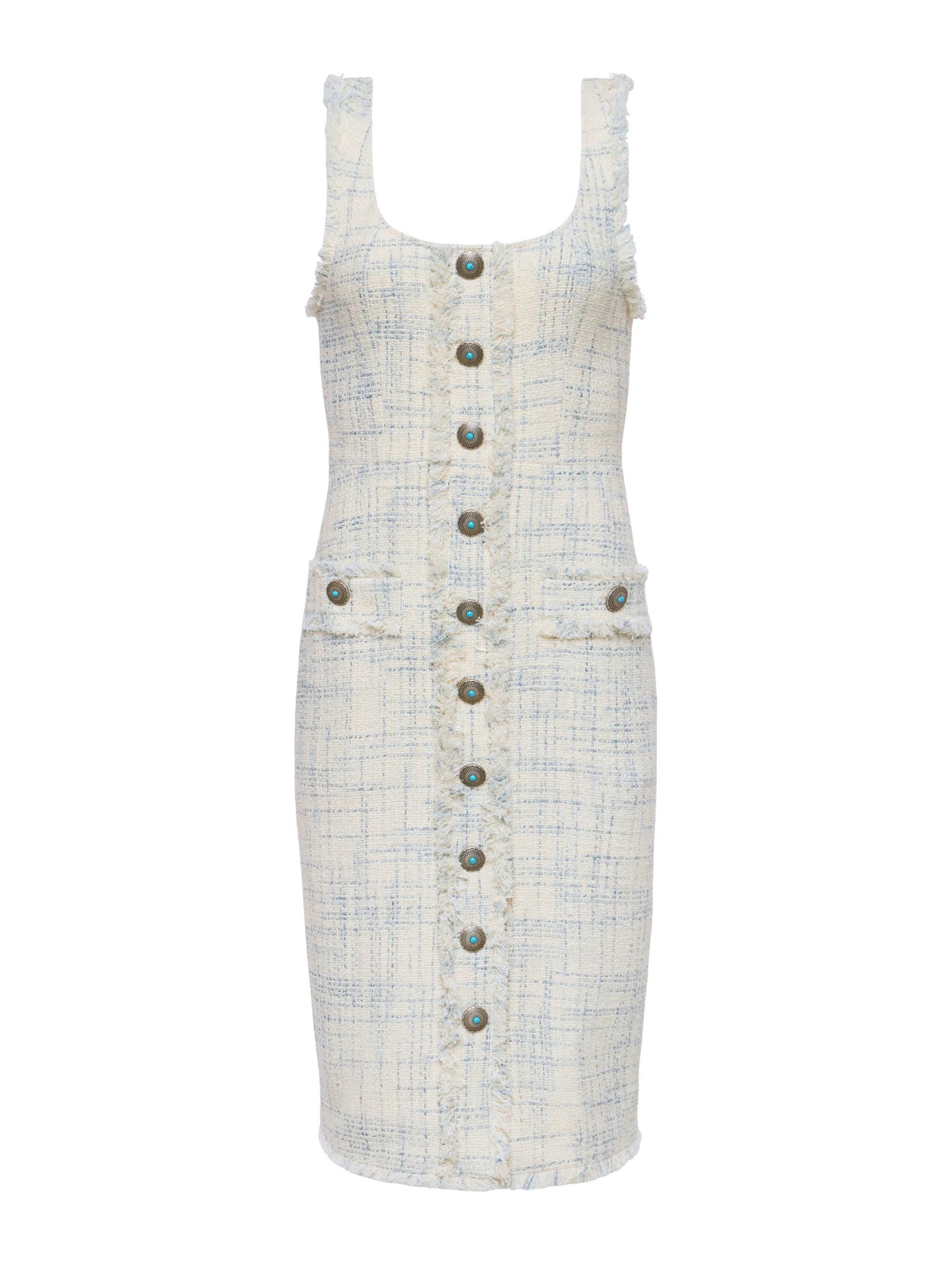 Aya Tweed Midi Dress